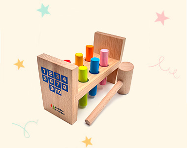 Wooden Hammer & Peg Wooden Hammer & Peg